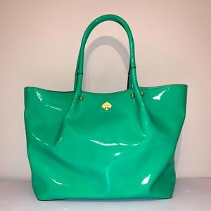 Kate Spade Green Patent Tote